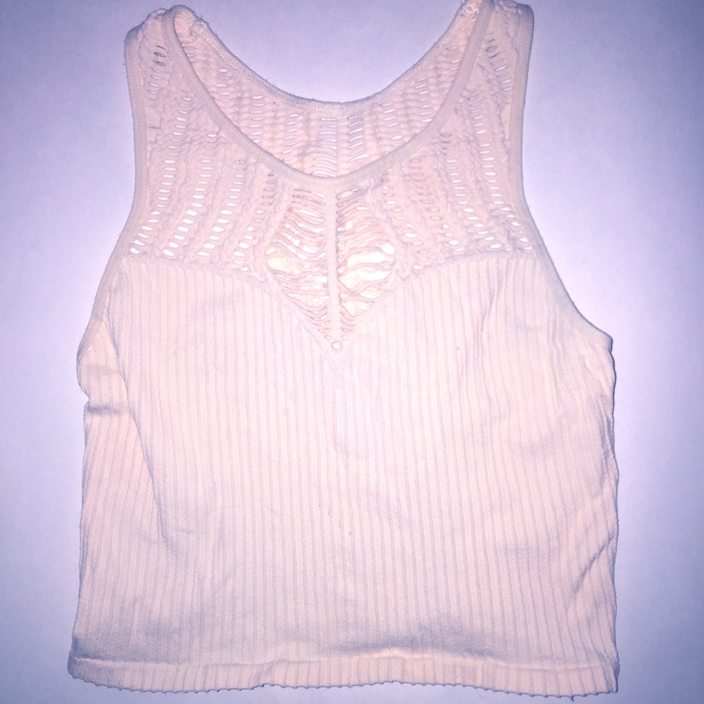 Free People Lace Top Crop Tank